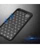 Huawei Y5p Hoesje Geborsteld Carbon Flexibele Back Cover Blauw