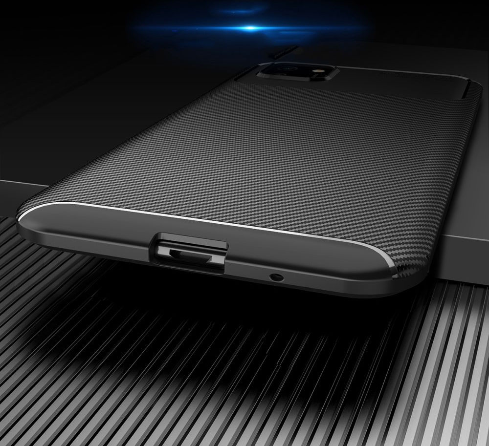 Huawei Y5p Hoesje Geborsteld Carbon Flexibele Back Cover Blauw afbeelding 9