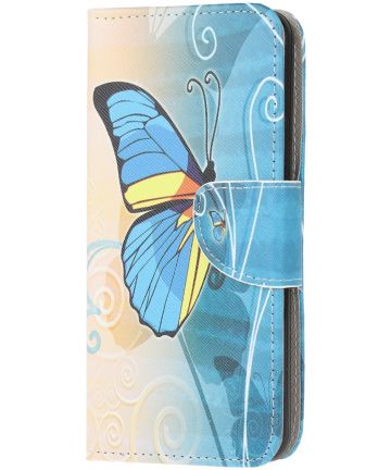 Huawei Y5p Book Case Hoesje Wallet met Print Vlinder Hoesjes