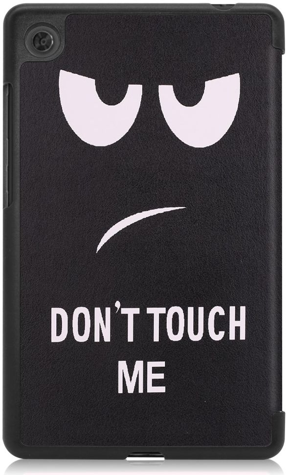 Lenovo Tab M7 Hoesje Portemonnee met Don't Touch Me Print afbeelding 3