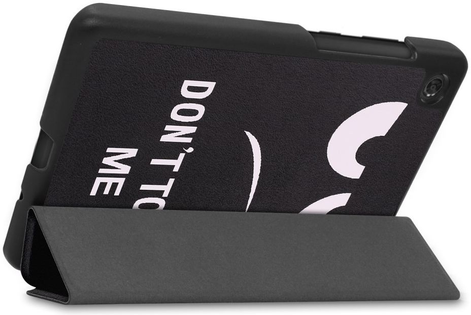 Lenovo Tab M7 Hoesje Portemonnee met Don't Touch Me Print afbeelding 4