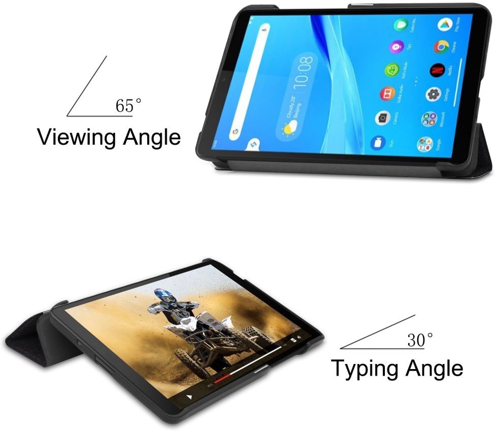 Lenovo Tab M7 Hoesje Portemonnee met Don't Touch Me Print afbeelding 7