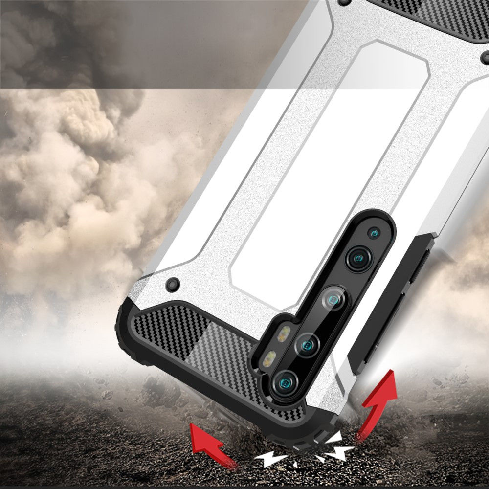 Motorola Edge Hoesje Shock Proof Hybride Back Cover Zwart afbeelding 2