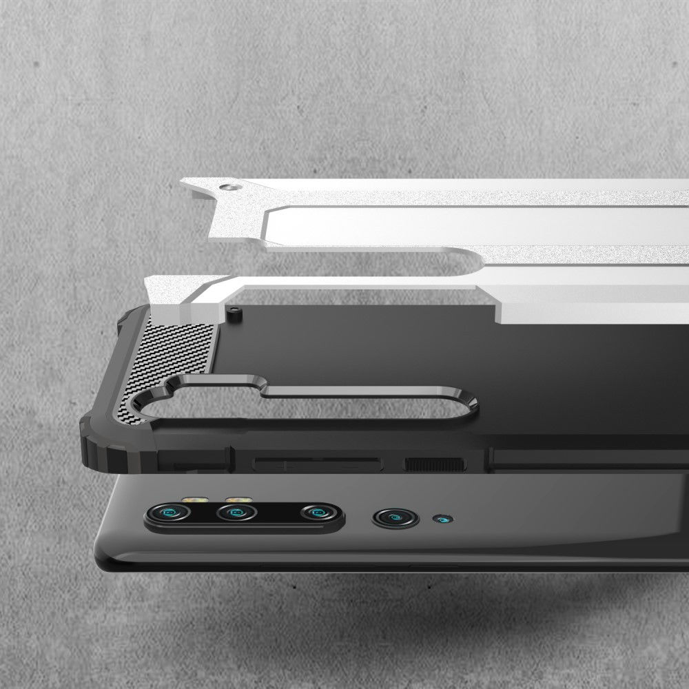Motorola Edge Hoesje Shock Proof Hybride Back Cover Zwart afbeelding 10
