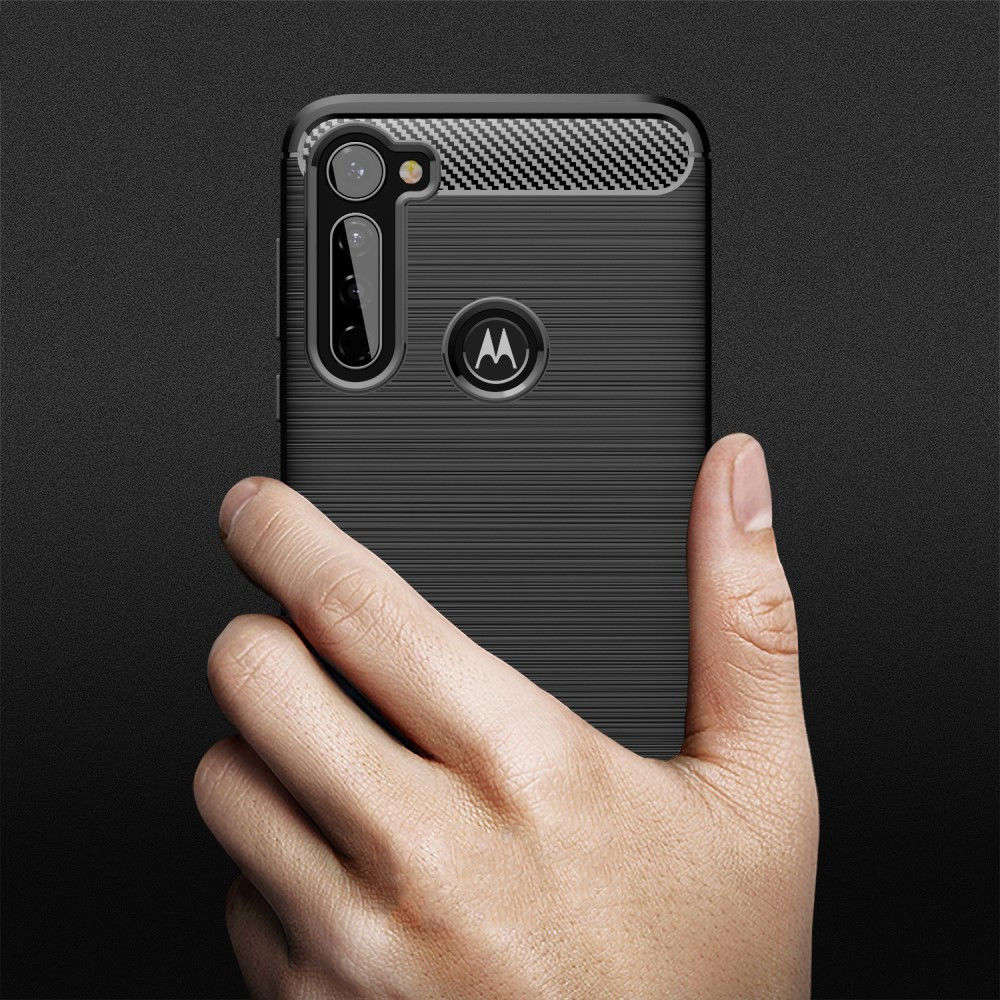 Motorola Moto G Pro Geborsteld TPU Hoesje Rood afbeelding 4