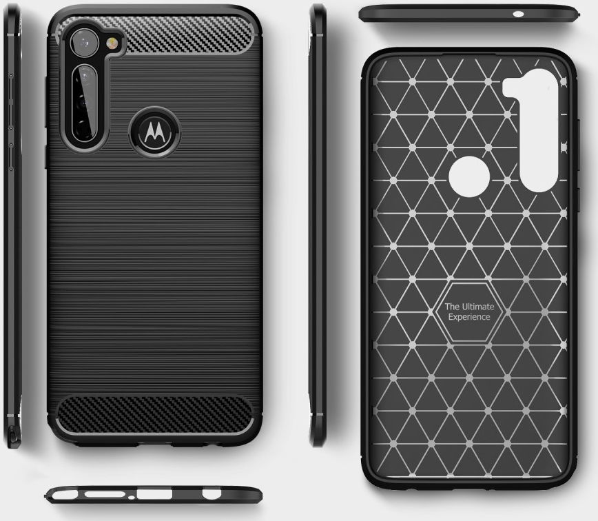 Motorola Moto G Pro Geborsteld TPU Hoesje Rood afbeelding 5