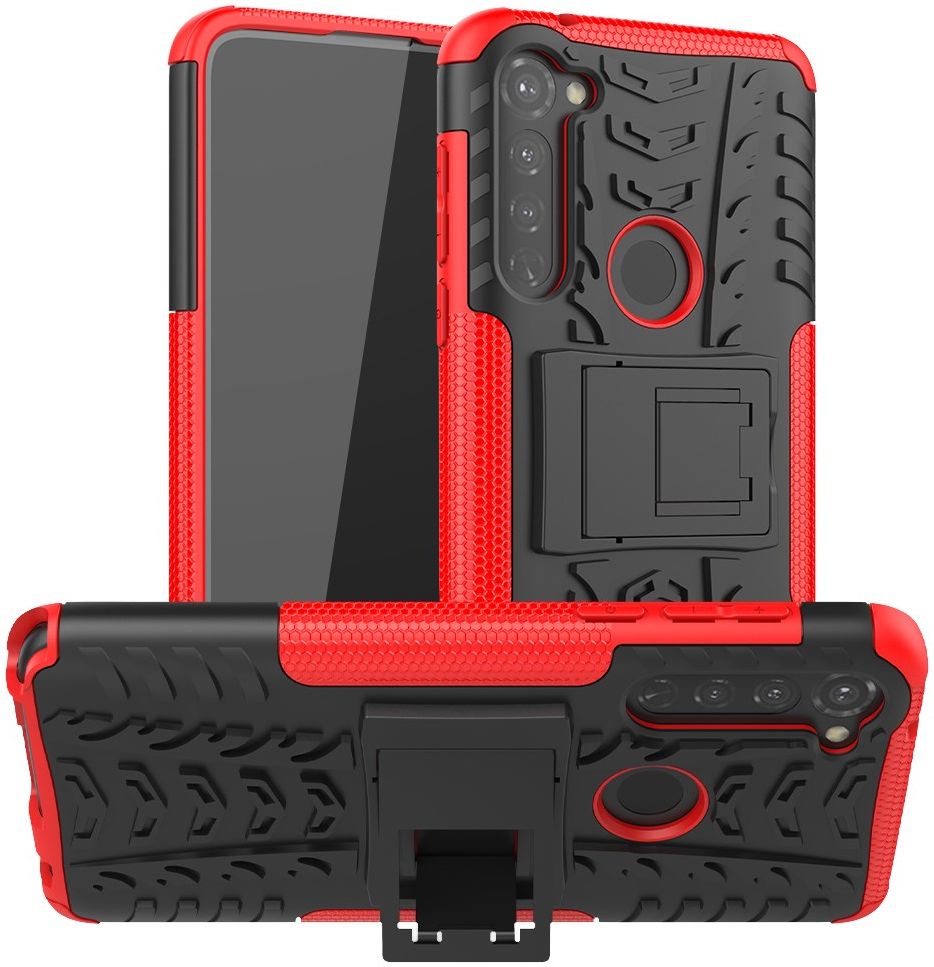 Motorola Moto G Pro Robuust Hybride Hoesje Rood afbeelding 3