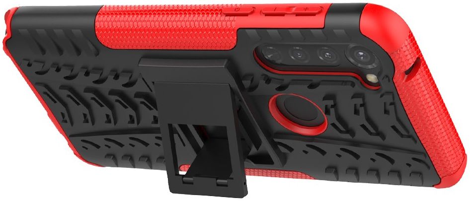 Motorola Moto G Pro Robuust Hybride Hoesje Rood afbeelding 2