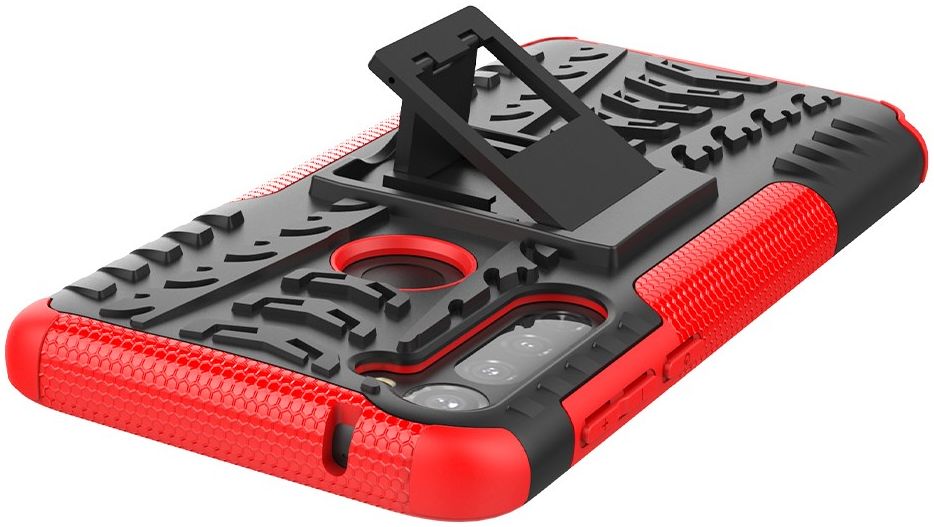 Motorola Moto G Pro Robuust Hybride Hoesje Rood afbeelding 7