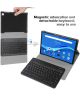 Lenovo Tab M10 Plus / FHD Plus Hoes met Verstelbaar Toetsenbord Zwart