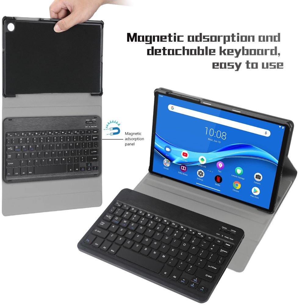 Buy ProElite Detachable Wireless Bluetooth Touchpad Keyboard flip case Cover  for Lenovo Tab M10 FHD Plus 10.3 (X606V /TB-X606/TB-X606X) Tablet, Dark  Blue Online at Best Prices in India - JioMart.