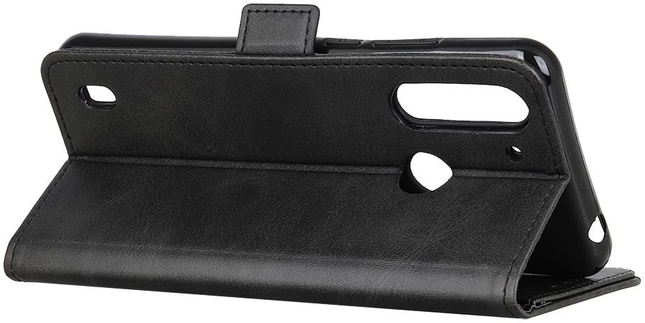 Motorola Moto G8 Power Lite Hoesje Portemonnee Zwart afbeelding 4
