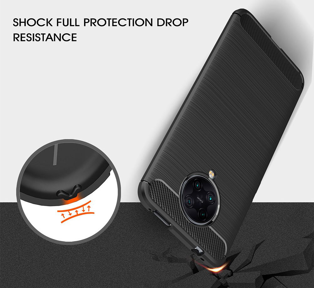 Xiaomi Poco F2 Pro Hoesje Geborsteld TPU Blauw afbeelding 3