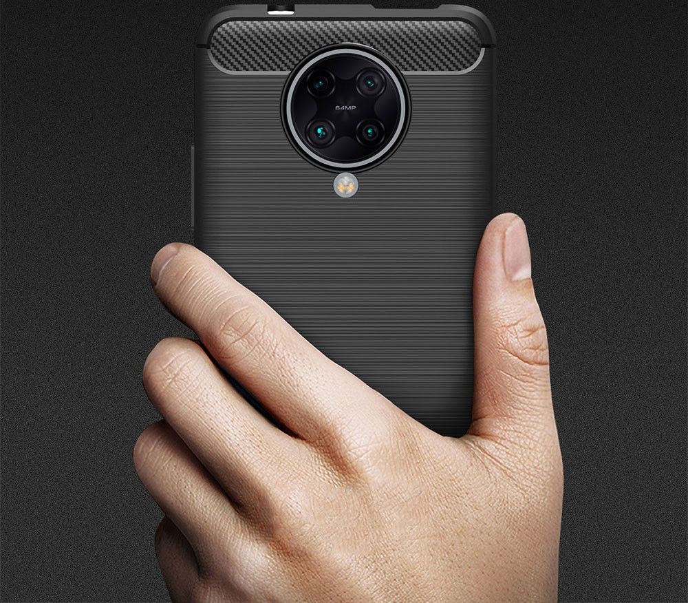 Xiaomi Poco F2 Pro Hoesje Geborsteld TPU Blauw afbeelding 4