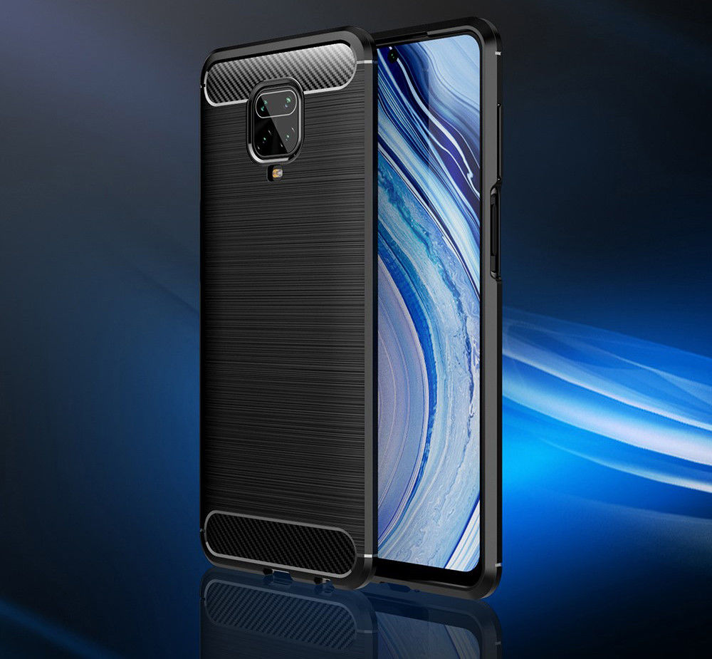 Xiaomi Redmi Note 9S / Note 9 Pro Geborsteld TPU Hoesje Zwart afbeelding 6