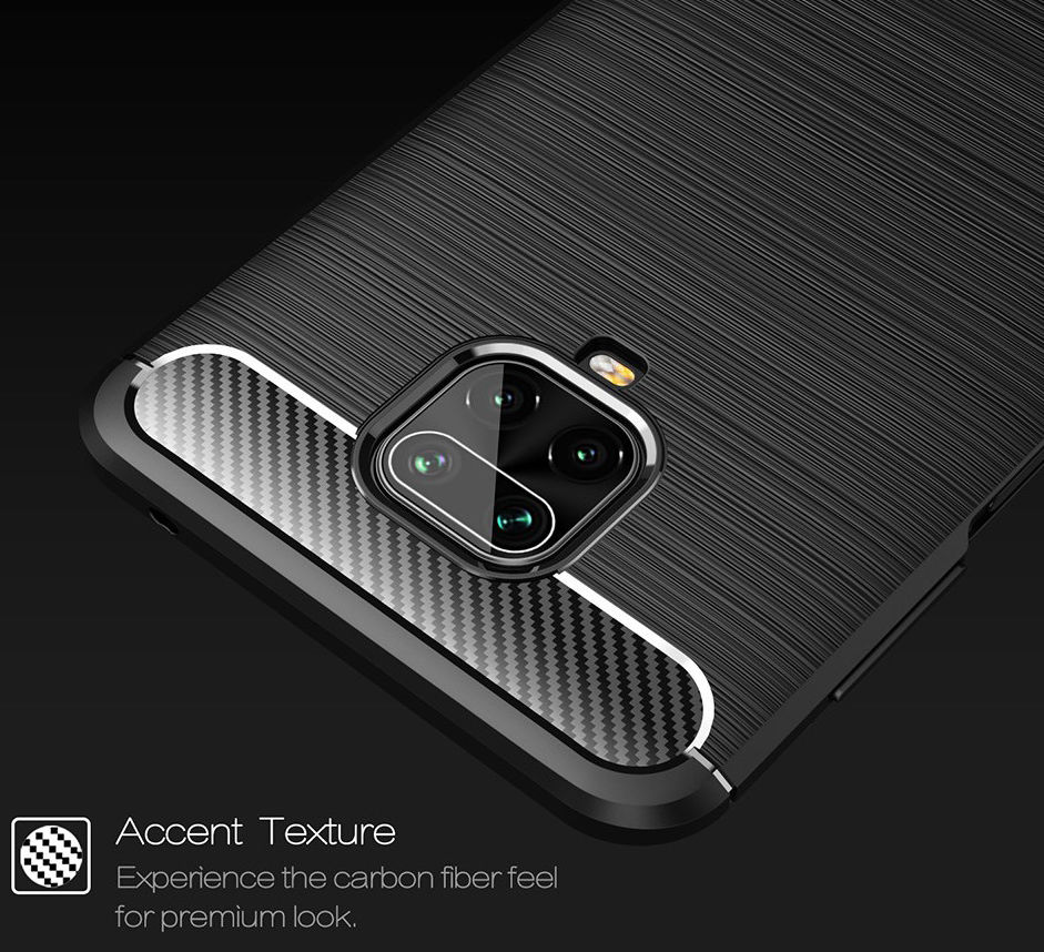 Xiaomi Redmi Note 9S / Note 9 Pro Geborsteld TPU Hoesje Zwart afbeelding 8