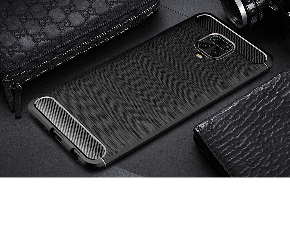 Xiaomi Redmi Note 9S / Note 9 Pro Geborsteld TPU Hoesje Zwart afbeelding 10