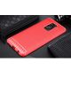 Xiaomi Redmi Note 9 Geborsteld TPU Hoesje Rood