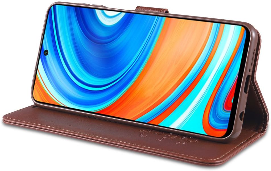 Xiaomi Redmi Note 9S / Note 9 Pro Portemonnee Stand Hoesje Bruin afbeelding 3