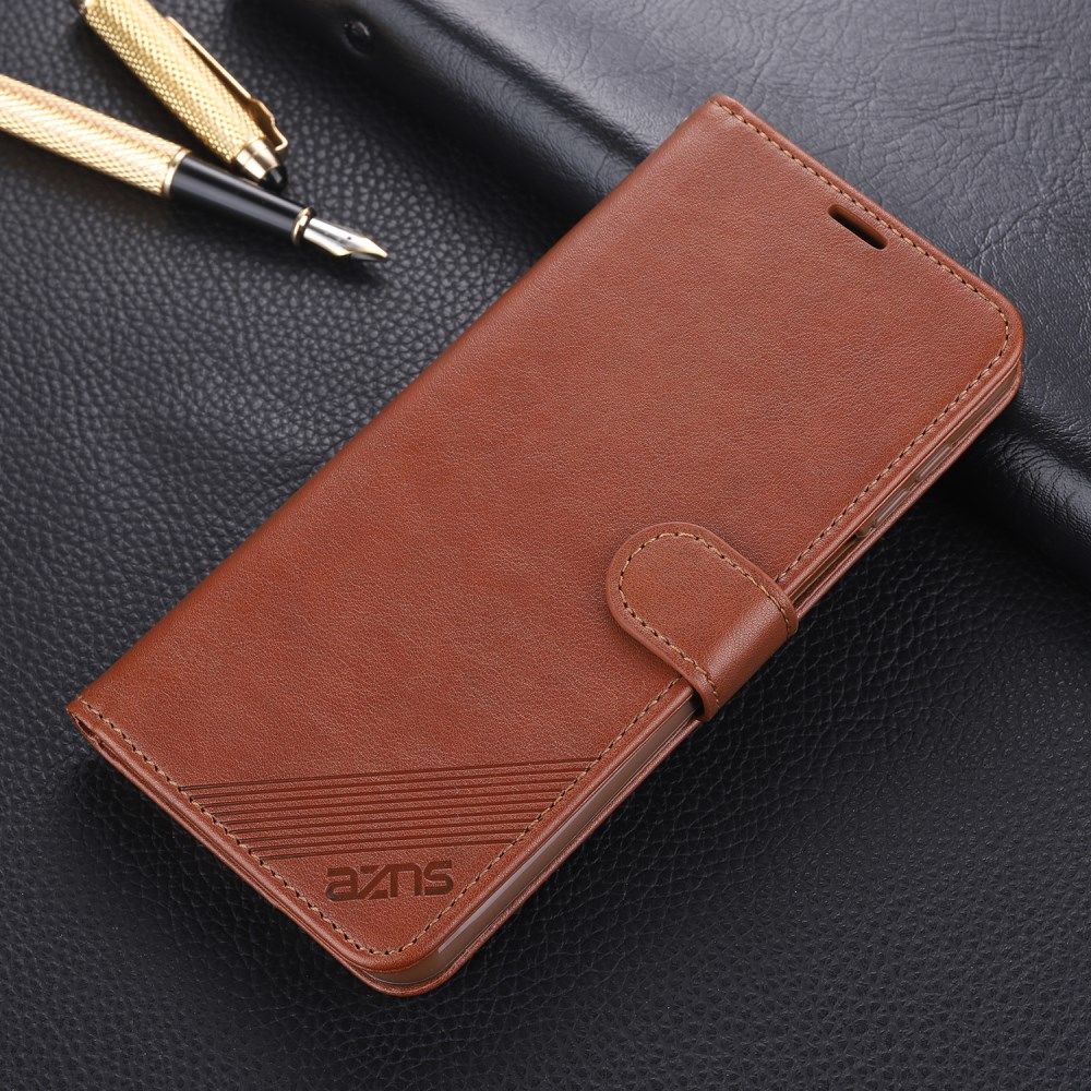 Xiaomi Redmi Note 9S / Note 9 Pro Portemonnee Stand Hoesje Bruin afbeelding 5