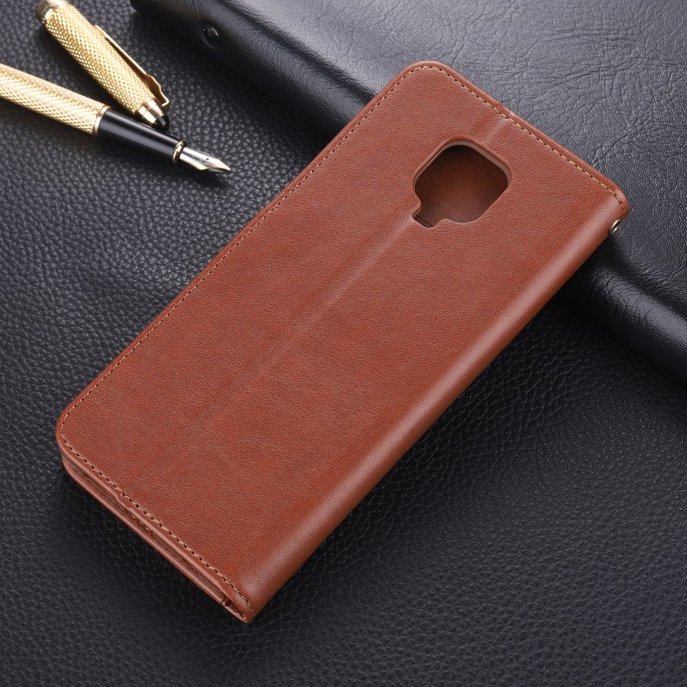 Xiaomi Redmi Note 9S / Note 9 Pro Portemonnee Stand Hoesje Bruin afbeelding 6