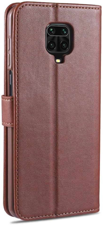 Xiaomi Redmi Note 9S / Note 9 Pro Portemonnee Stand Hoesje Bruin afbeelding 9