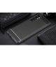 Xiaomi Mi Note 10 Lite Geborsteld TPU Hoesje Zwart