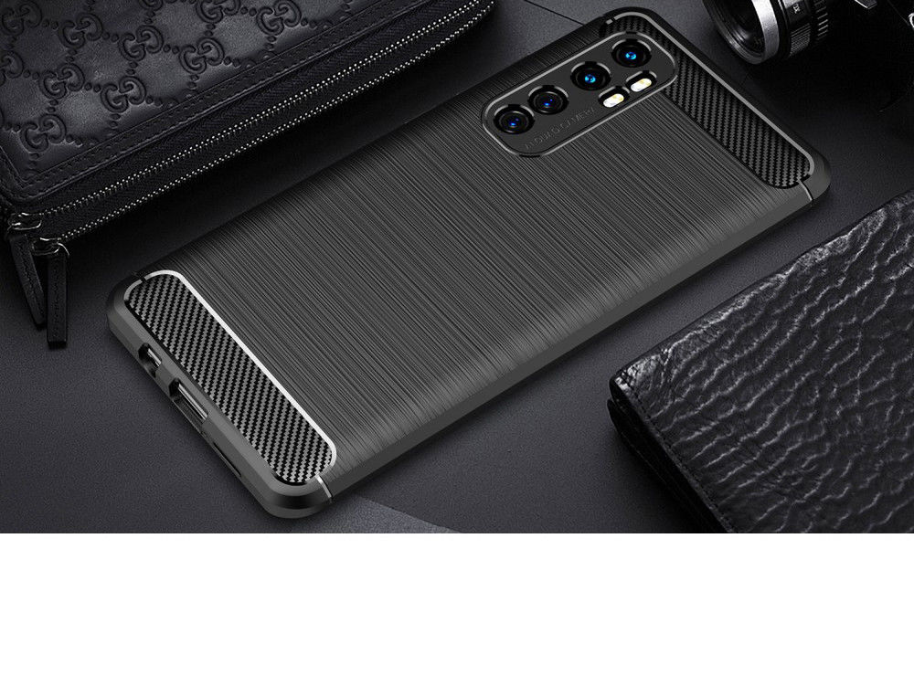 Xiaomi Mi Note 10 Lite Geborsteld TPU Hoesje Zwart afbeelding 6