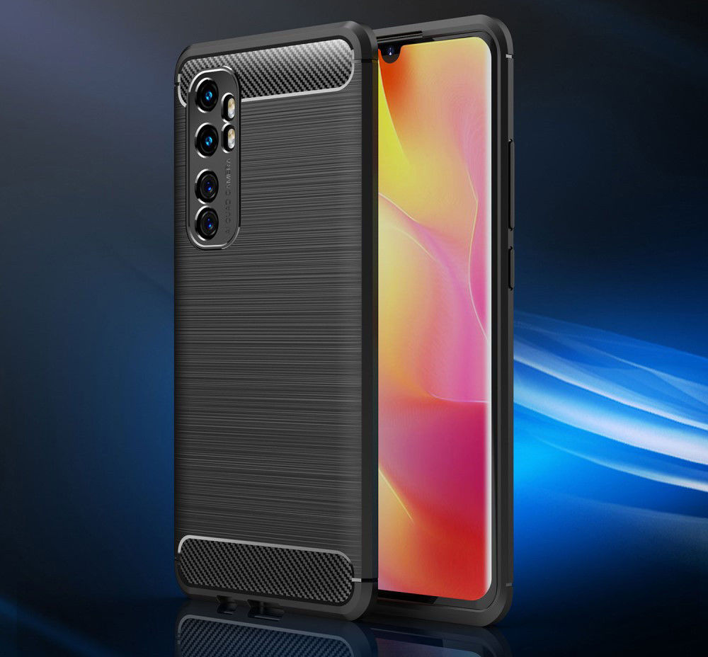 Xiaomi Mi Note 10 Lite Geborsteld TPU Hoesje Zwart afbeelding 7