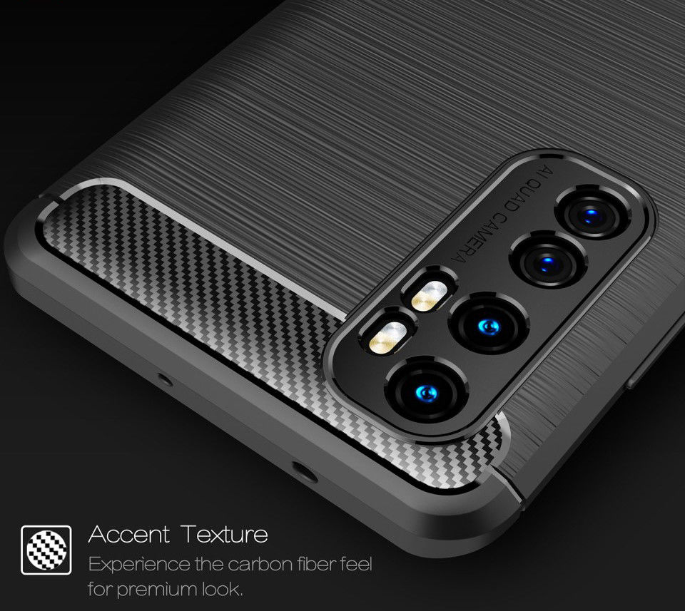 Xiaomi Mi Note 10 Lite Geborsteld TPU Hoesje Zwart afbeelding 9