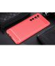 Xiaomi Mi Note 10 Lite Geborsteld TPU Hoesje Rood
