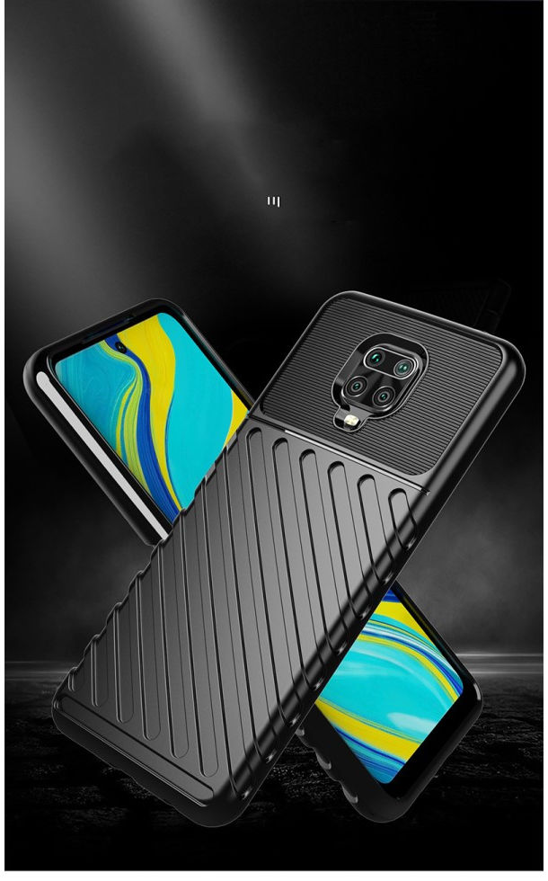 Xiaomi Note 9S / Note 9 Pro Twill Thunder Texture Back Cover Blauw afbeelding 6