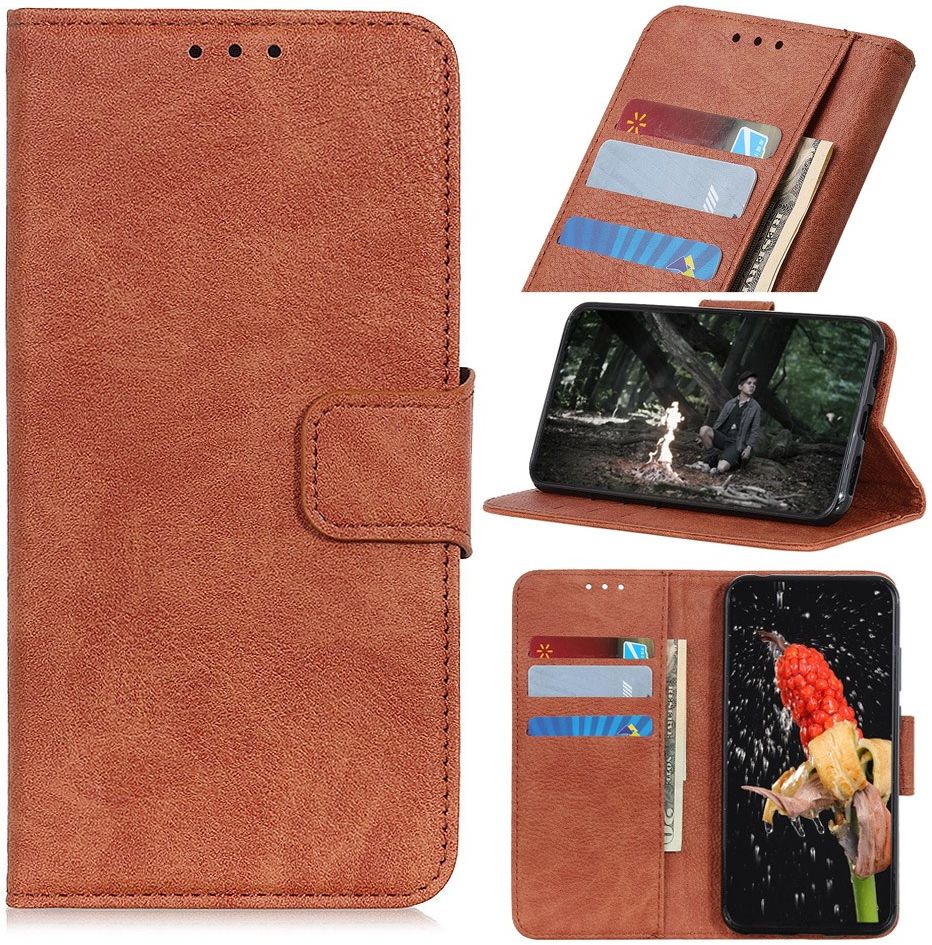 Xiaomi Redmi Note 9 Lychee Portemonnee Hoesje Bruin afbeelding 3
