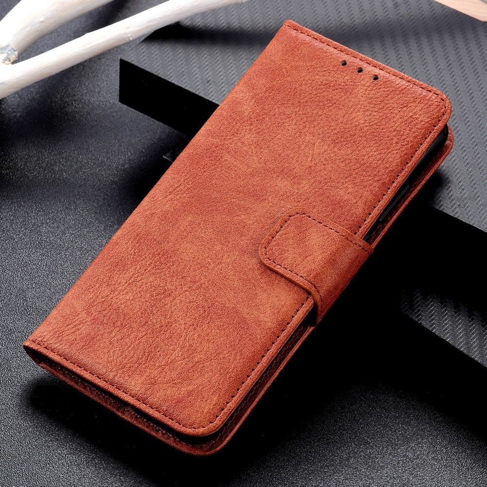 Xiaomi Redmi Note 9 Lychee Portemonnee Hoesje Bruin afbeelding 5