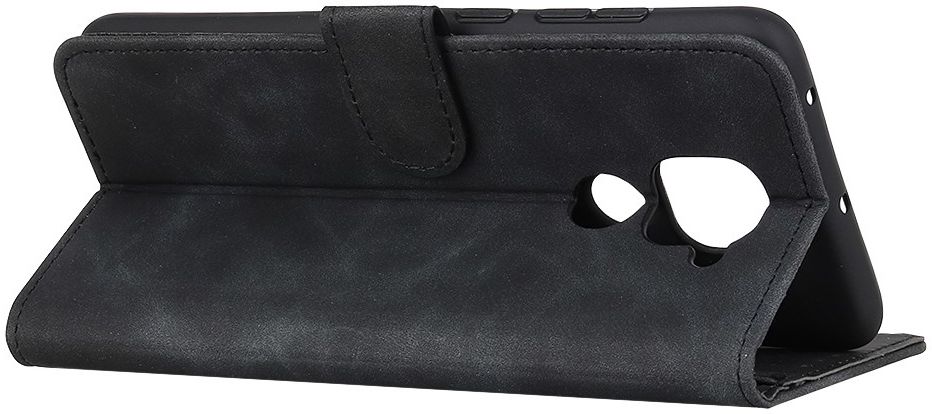 KHAZNEH Xiaomi Redmi Note 9 Hoesje Retro Wallet Book Case Zwart afbeelding 6