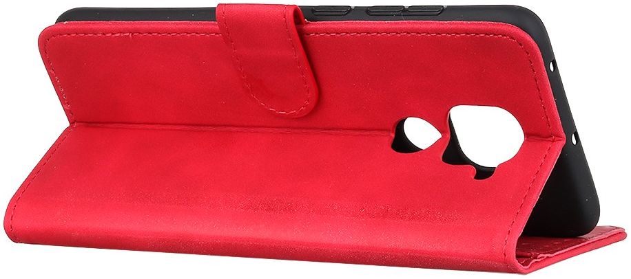 KHAZNEH Xiaomi Redmi Note 9 Hoesje Retro Wallet Book Case Rood afbeelding 6
