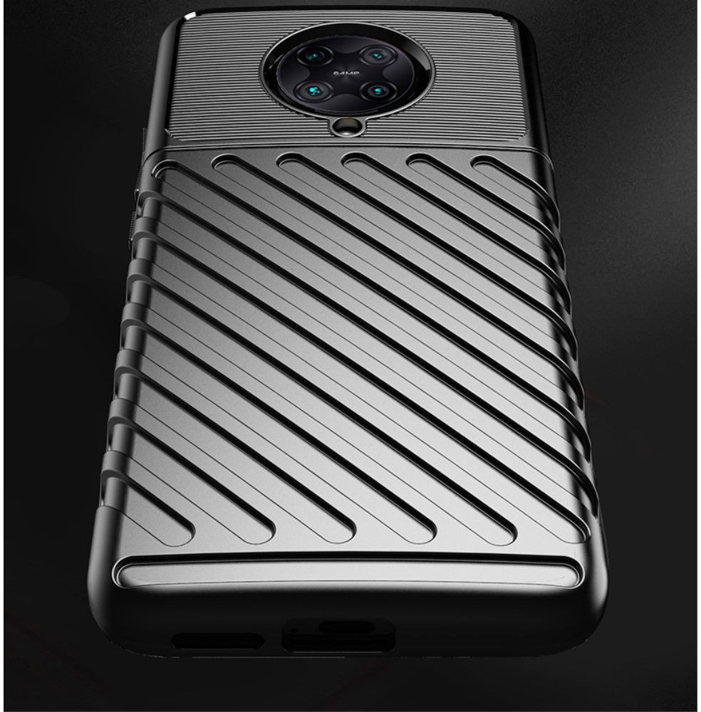 Xiaomi Poco F2 Pro Twill Thunder Texture Back Cover Zwart afbeelding 4
