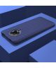 Xiaomi Poco F2 Pro Hoesje Twill Slim Texture Back Cover Blauw