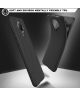 Xiaomi Poco F2 Pro Hoesje Twill Slim Texture Back Cover Zwart
