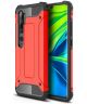Xiaomi Mi Note 10 Lite Hoesje Shock Proof Hybride Back Cover Rood