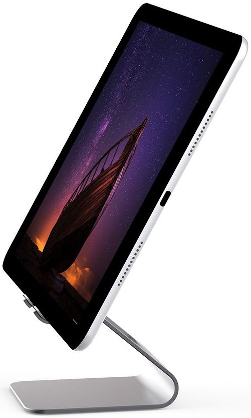Universele Multifunctionele Smartphone Stand Met Spiegel Grijs afbeelding 1