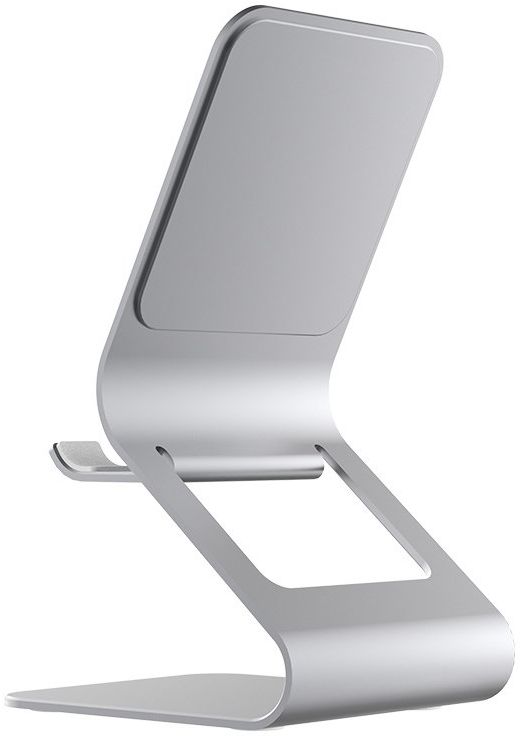 Universele Multifunctionele Smartphone Stand Met Spiegel Grijs afbeelding 2