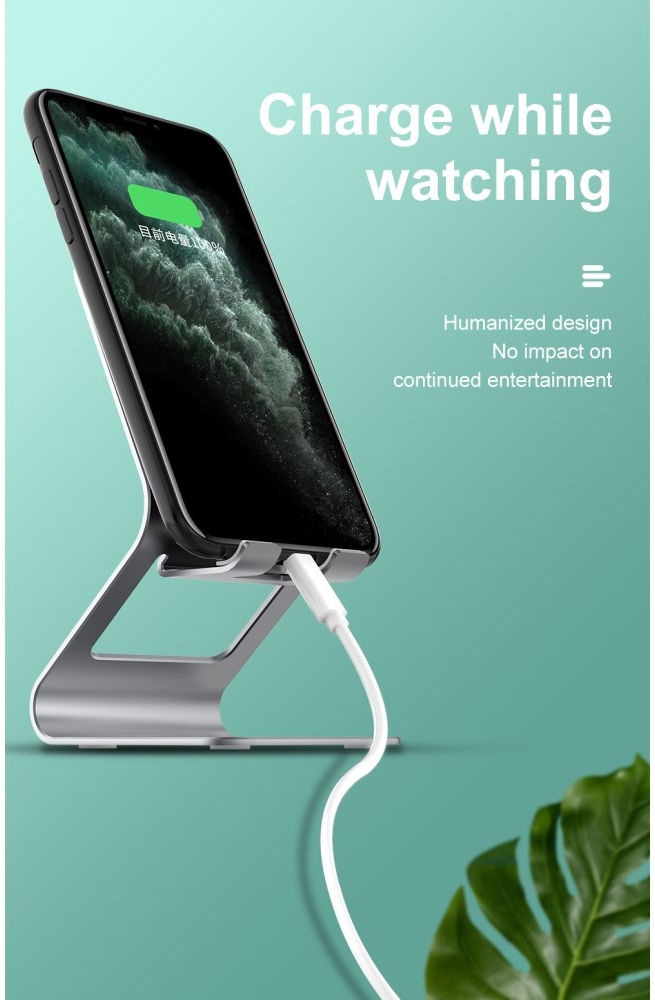 Universele Multifunctionele Smartphone Stand Met Spiegel Roze Goud afbeelding 9