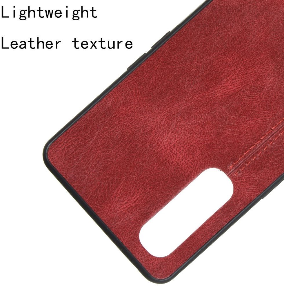 Oppo Find X2 Neo Hoesje Kunstleren Coating Hybride Rood afbeelding 2