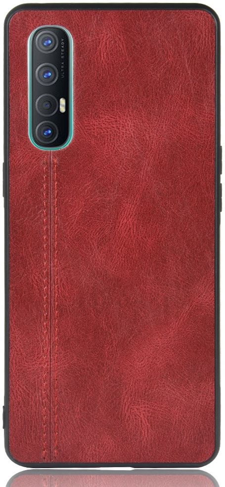 Oppo Find X2 Neo Hoesje Kunstleren Coating Hybride Rood afbeelding 3