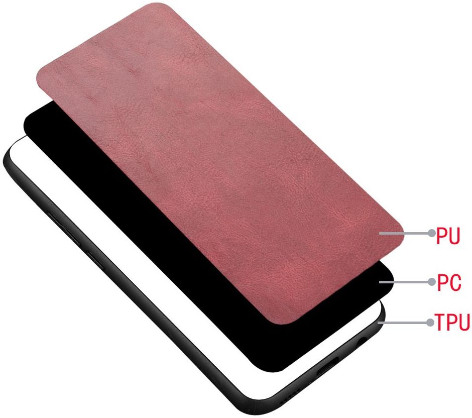 Oppo Find X2 Neo Hoesje Kunstleren Coating Hybride Rood afbeelding 5