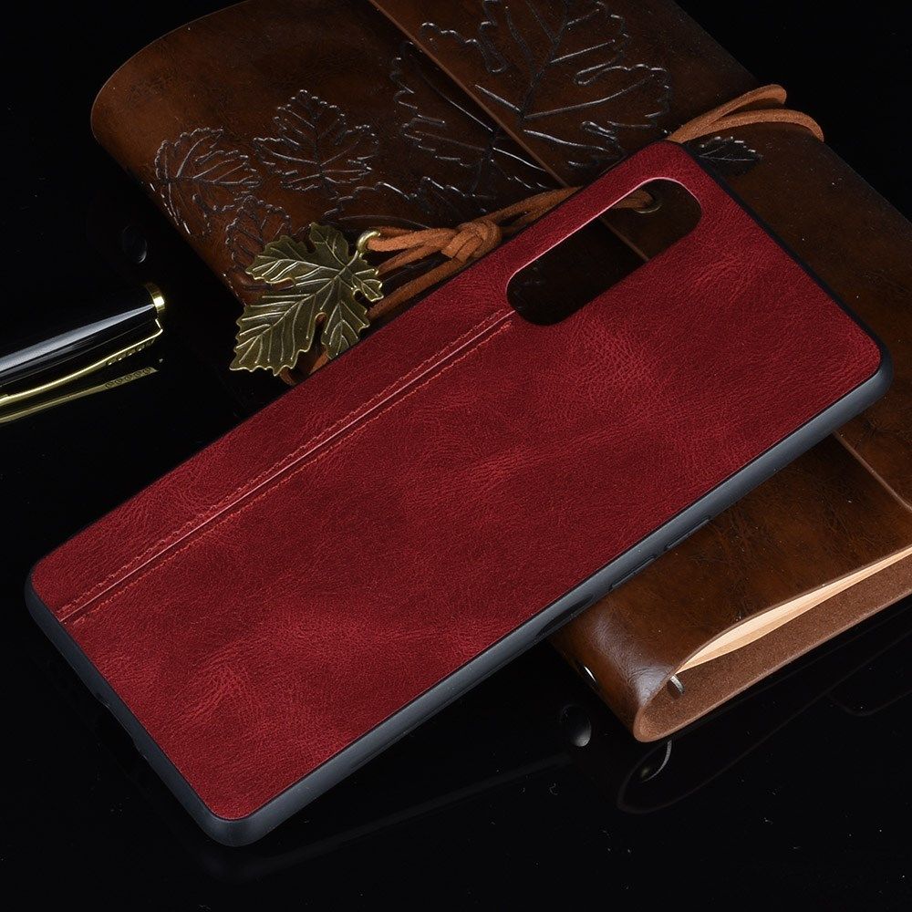 Oppo Find X2 Neo Hoesje Kunstleren Coating Hybride Rood afbeelding 6