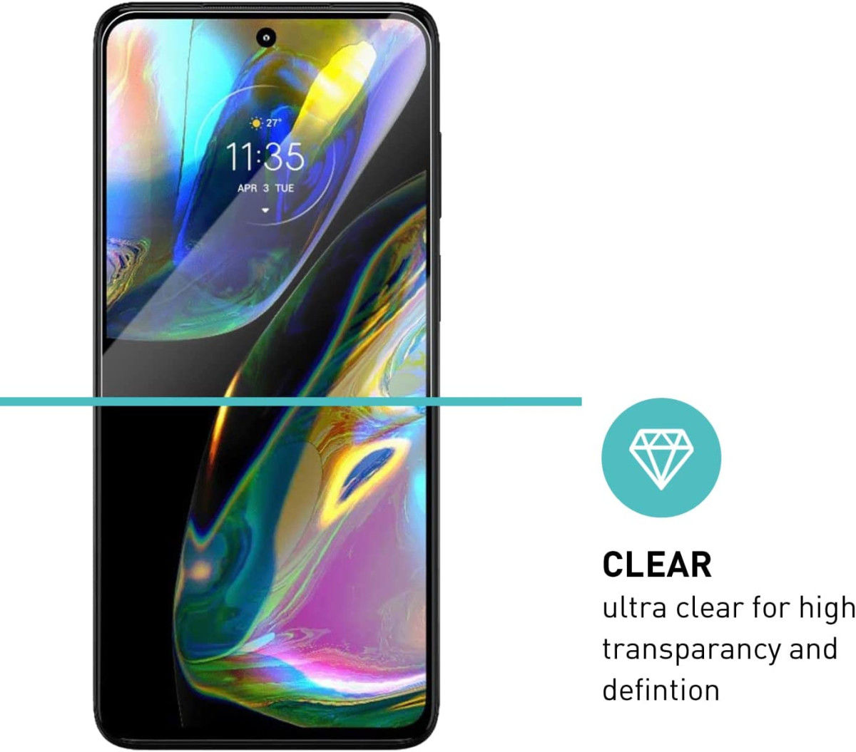 Motorola Moto G Stylus Tempered Glass Screen Protector afbeelding 3