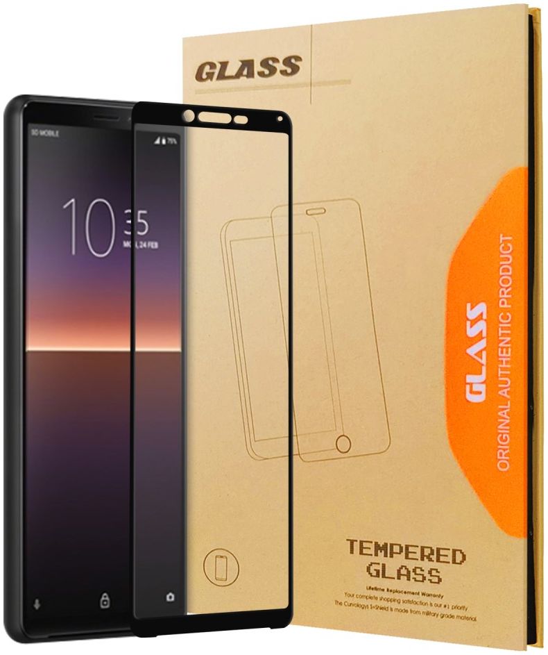 Sony Xperia 10 II Screenprotector Volledig Dekkende 9H Tempered Glass afbeelding 1