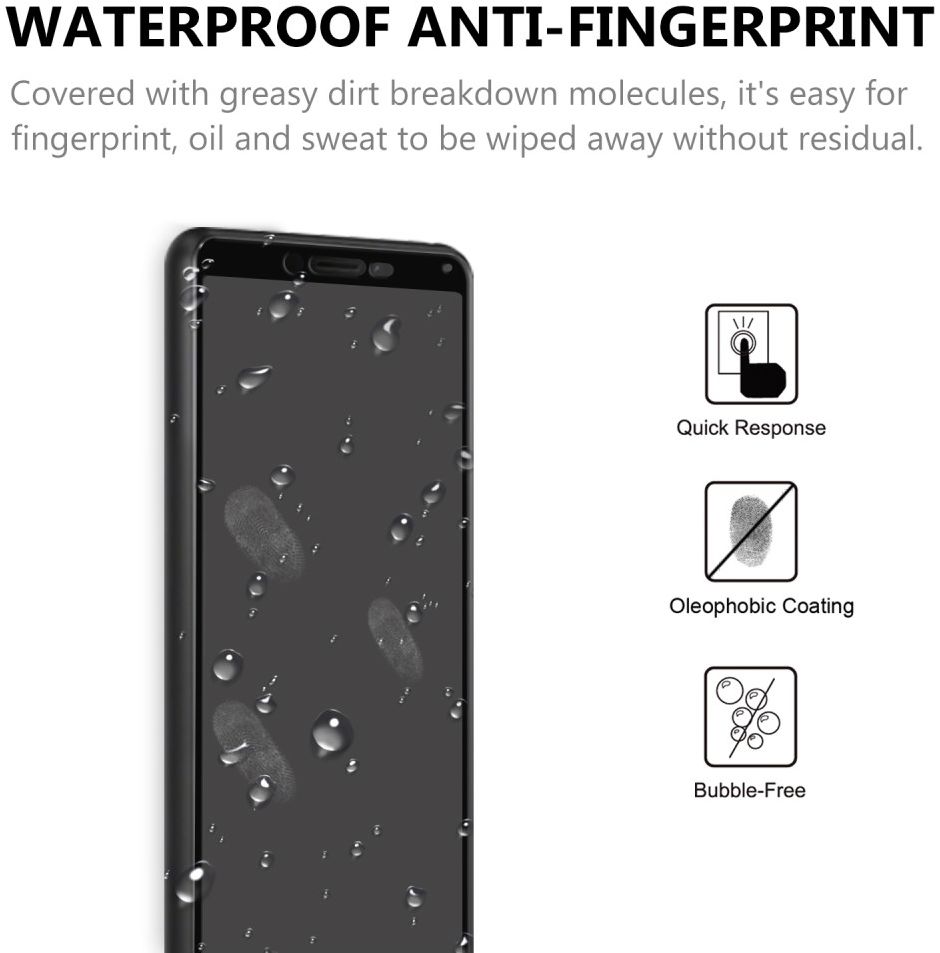 Sony Xperia 10 II Screenprotector Volledig Dekkende 9H Tempered Glass afbeelding 5